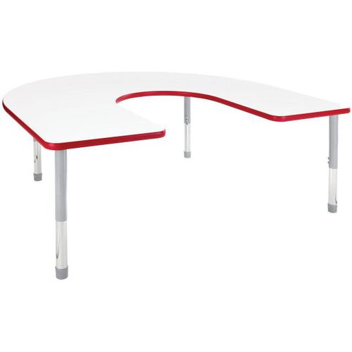 Tavolo contemporaneo - HORSESHOE DURA - Academia furnitures industries - in acciaio / in laminato ad alta pressione / con supporto in acciaio