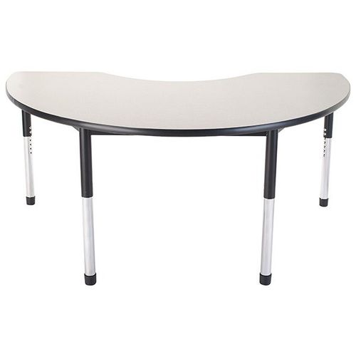 Tavolo contemporaneo - KIDNEY DURA - Academia furnitures industries - in acciaio / in laminato ad alta pressione / con supporto in acciaio