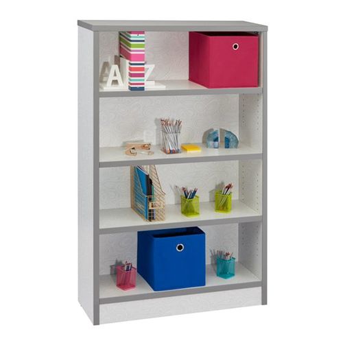 Libreria per scuola - STAX SERIES : SINGLE - Academia furnitures industries - contemporanea / per università / in laminato ad alta pressione