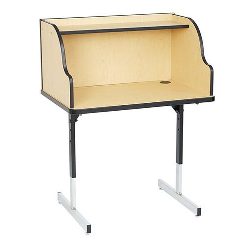 Tavolo contemporaneo - SINGLE STUDY CARREL - Academia furnitures industries - in MDF / in acciaio / in laminato ad alta pressione