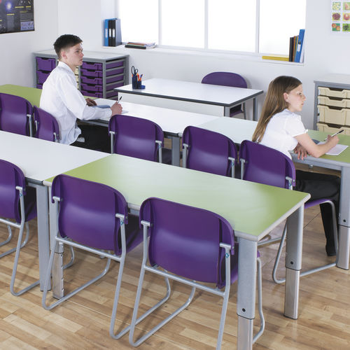 Tavolo per corsi di formazione contemporaneo - ELITE - metalliform - in MDF / con supporto in metallo / rettangolare