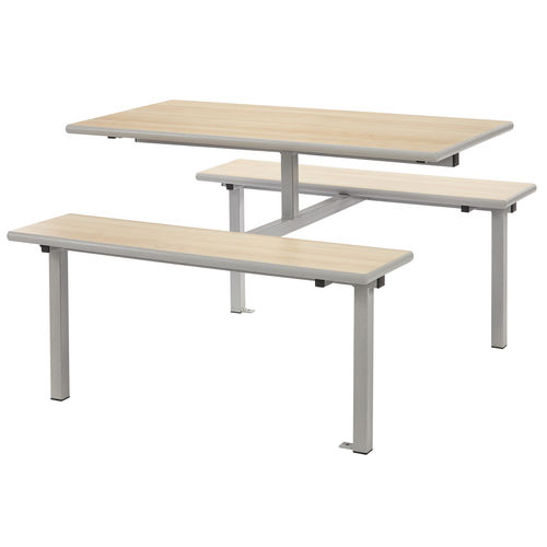 Set tavolo e panca contemporaneo - CAN-WOODMID - metalliform - in legno / da interno / per scuola