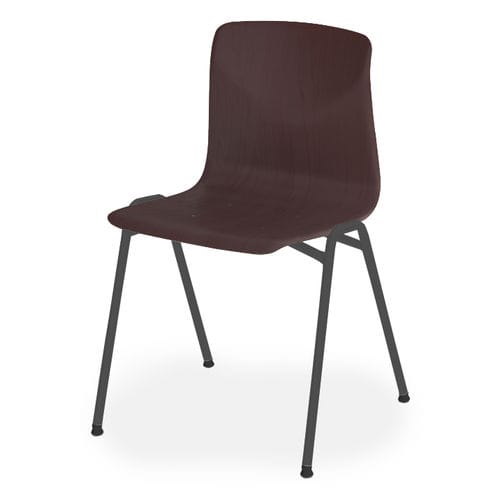 Sedia contemporanea - PAGHOLZ - GOPAK - da interno / impiallacciata in legno / impilabile