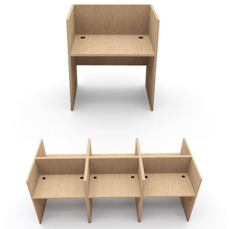 Scrivania classica - CARREL  - BATGER - in laminato / per scuola / per università