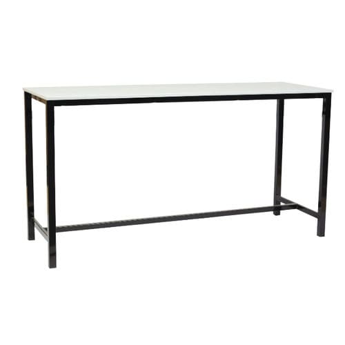 Tavolo alto contemporaneo - OXFORD - BATGER - in acciaio / in laminato / con supporto in metallo
