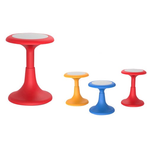 Sgabello design - FLEX - BATGER - con supporto in plastica / quadrato / rosso