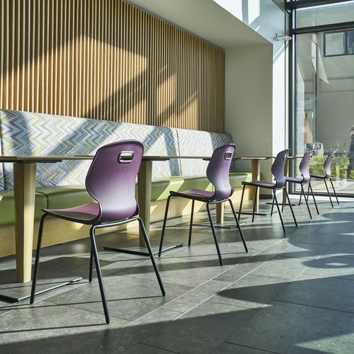 Sedia contemporanea - ARC - titan furniture - da interno / in polipropilene / in fibra di vetro