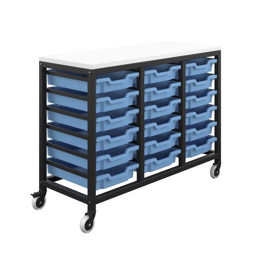 Carrello di stoccaggio - T-STOR - titan furniture - per scuola / per università / da ufficio