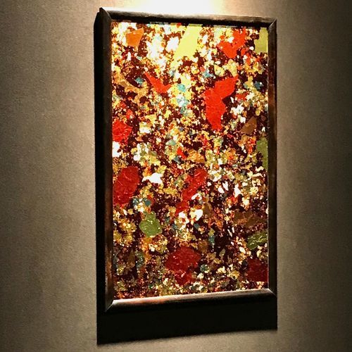 Pannello in vetro di sicurezza - SILVER FLAKE - Duco - temprato / decorato / laccato