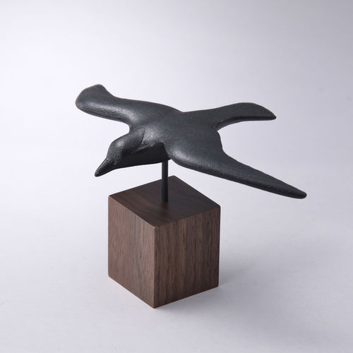Scultura in ghisa - TR-02 - Chushin Kobo Co., Ltd. - nera / blu / marrone