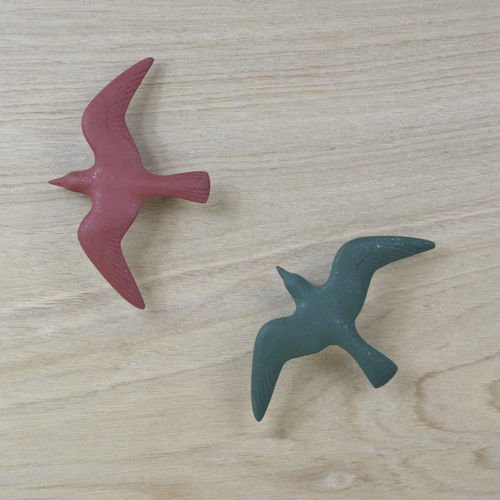 Scultura in ghisa - TR-08 - Chushin Kobo Co., Ltd. - da parete / verde / nera