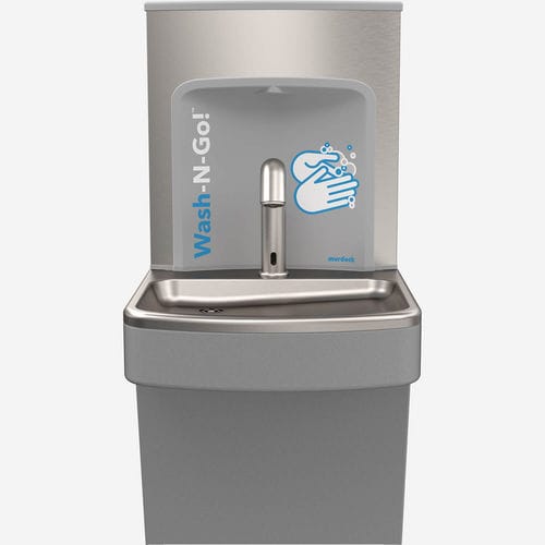 Lavandino a muro - A171W Series - murdock - rettangolare / in acciaio inossidabile / antibatterico