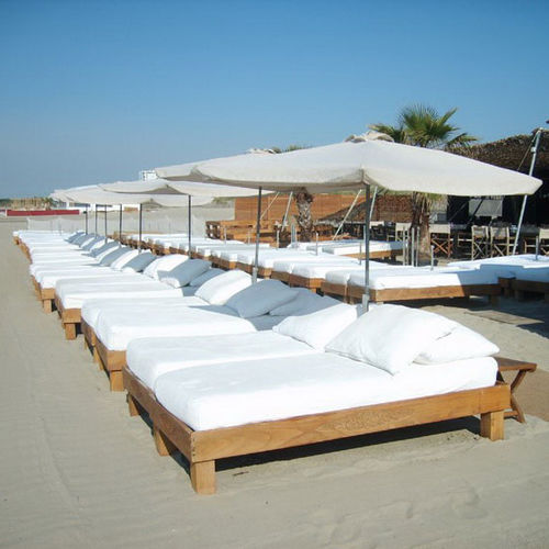 Lettino prendisole contemporaneo - Effet - Beach Concept - in teak / da spiaggia / contract
