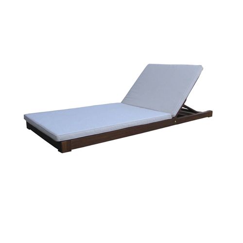 Lettino prendisole contemporaneo - SANS PIED - Beach Concept - in teak / da spiaggia / contract