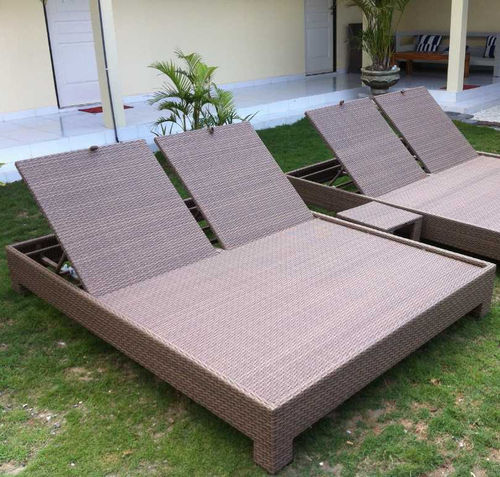 Lettino prendisole contemporaneo - DIDU  - Beach Concept - in fibre sintetiche / da spiaggia / contract