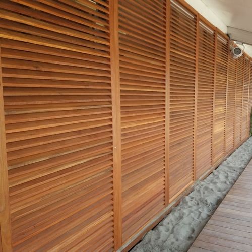 Pannello decorativo in legno - PERSIENNE  - Beach Concept - per interni / da parete / per esterni