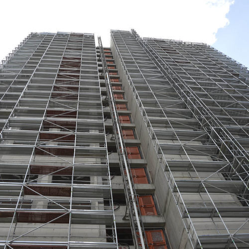 Scala con gabbia orizzontale - OZLER Formwork - in acciaio / da esterno