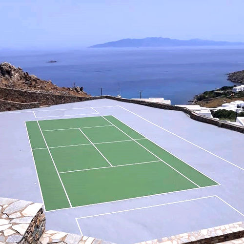 Pavimentazione sportiva da interno - POLYFLEX AEL-EX - KDF - Sports Flooring Production - da esterno / in acrilico / per sale polivalenti