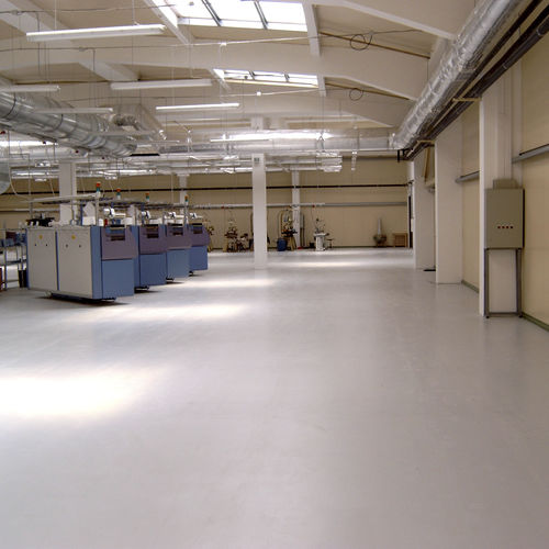 Intonaco a base di resina epossidica - POLEPOX COAT 814 - KDF - Sports Flooring Production - da interno / industriale / per pavimento