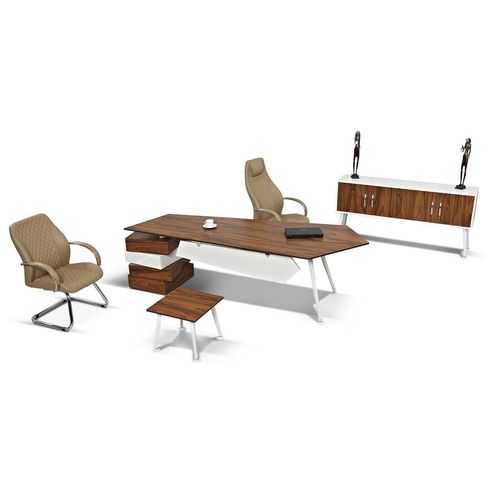 Scrivania direzionale - INTER TOWER - OFISTIM - classica / in legno / con contenitore