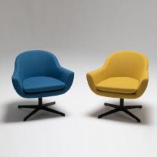 Sedia visitatore contemporanea - CARA - OFISTIM - da interno / in tessuto / imbottita