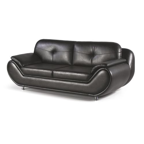 Divano contemporaneo - TWEGO - OFISTIM - in pelle / marrone / nero