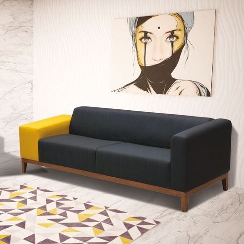 Divano contemporaneo - GRAND - OFISTIM - in tessuto / nero / contract