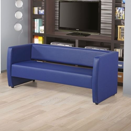 Divano contemporaneo - FIRUZE - OFISTIM - in pelle / blu / 2 posti