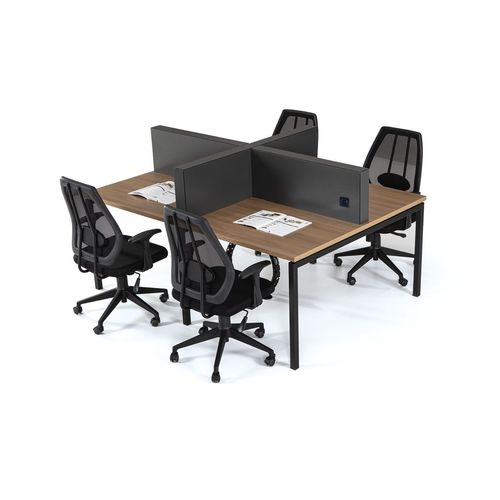 Scrivania per open space - FERRO 2 - OFISTIM - classica / in legno / con contenitore