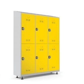 Armadietto spogliatoio in metallo - SIX - OFISTIM - contract / con sistema di sicurezza