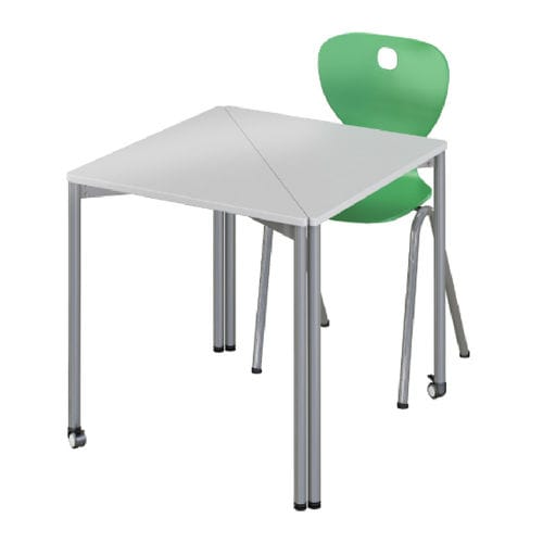Tavolo per corsi di formazione contemporaneo - TRIANGLE - OFISTIM - in laminato / con supporto in metallo / rettangolare