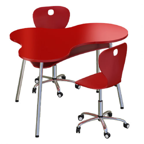Tavolo per corsi di formazione contemporaneo - PUZZLE  - OFISTIM - in laminato / con supporto in metallo / per scuola