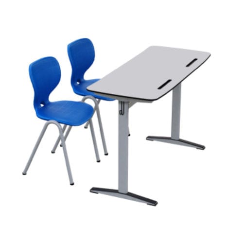 Tavolo per corsi di formazione contemporaneo - WHITEHARMONY  - OFISTIM - in laminato / con supporto in metallo / rettangolare