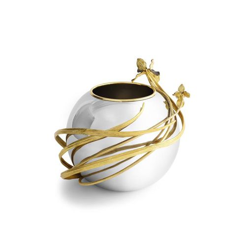 Vaso contemporaneo - BLACK IRIS  - Michael Aram - in acciaio inossidabile / in ottone lucidato