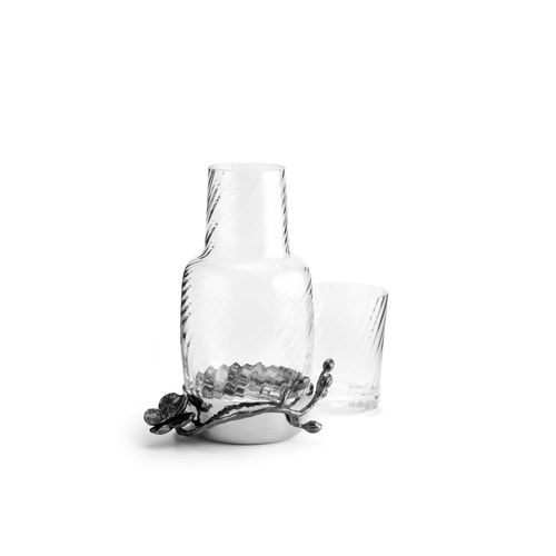 Caraffa in cristallo - BLACK ORCHID  - Michael Aram - in acciaio inossidabile / per uso domestico