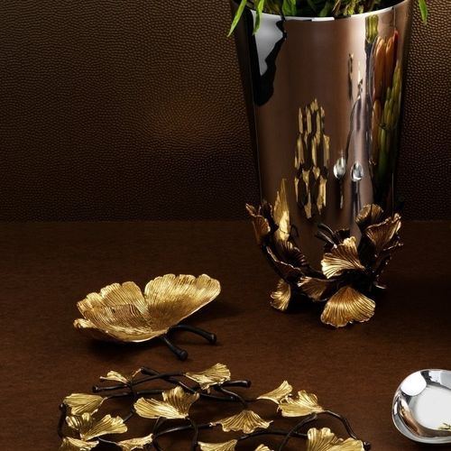 Svuotatasche in ottone - GOLDEN GINKGO  - Michael Aram
