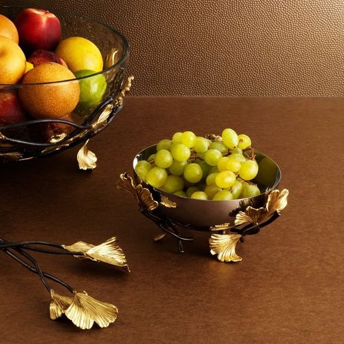Ciotola in ottone - GOLDEN GINKGO  - Michael Aram - in acciaio inossidabile / contemporanea