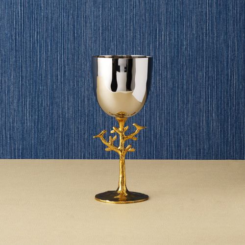 Bicchiere a calice - TREE OF LIFE CELEBRATION  - Michael Aram - in ottone / in acciaio inossidabile / per uso domestico