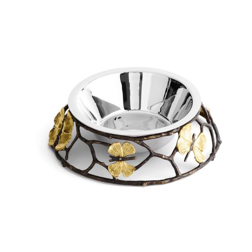 Ciotola in ottone - BUTTERFLY GINKGO - Michael Aram - in acciaio inossidabile / contemporanea