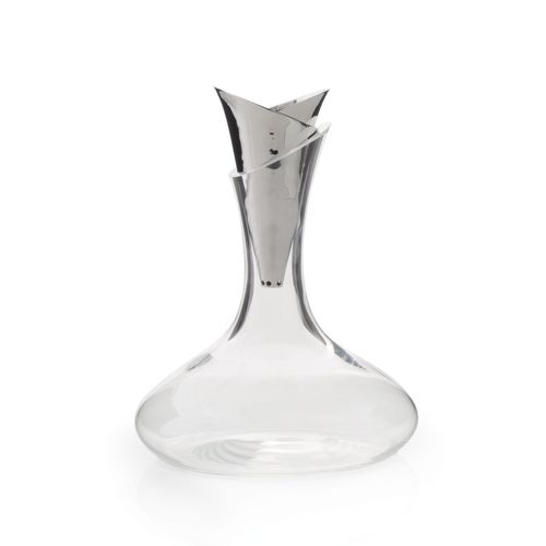 Decanter in cristallo RIPPLE EFFECT Michael Aram in acciaio inox