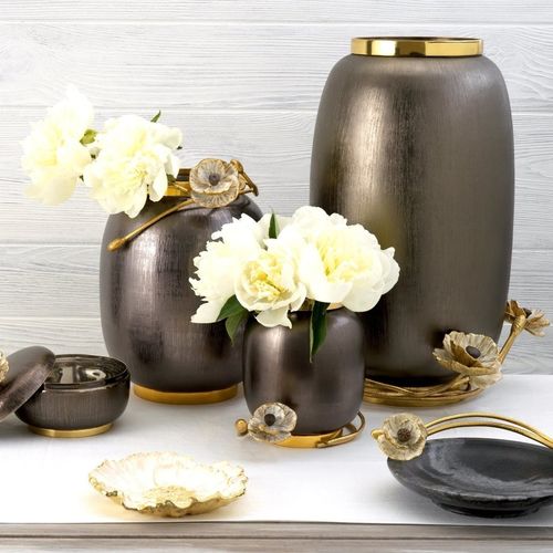 Vaso contemporaneo - ANEMONE  - Michael Aram - in acciaio inossidabile