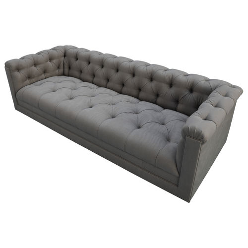 Divano chesterfield - NONCHALANCE  - Pierre COUNOT BLANDIN - in tessuto / con braccioli / per cuscini