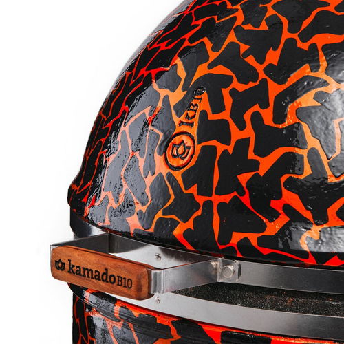 Barbecue a carbonella - KB10 NANO ART MO - kamado B10 Germany - con rotelle / da appoggio / da terra