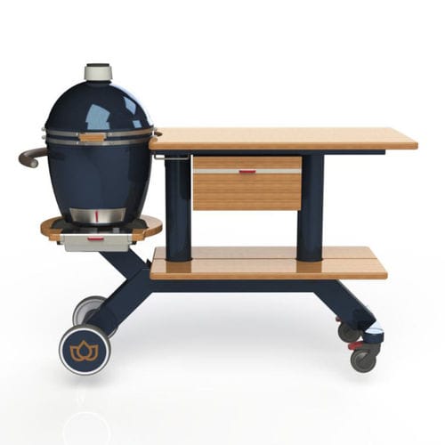 Tavolo contemporaneo - KB10-TN400 - kamado B10 Germany - in legno / con supporto in metallo / rettangolare