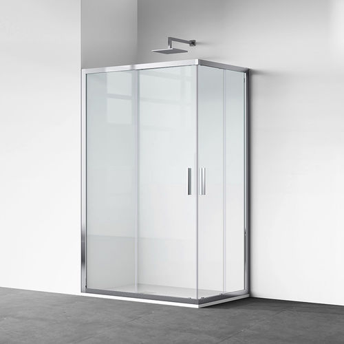 Box doccia in alluminio - B13 - DAYA - in vetro temprato / con porta scorrevole / d'angolo