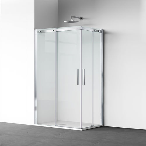 Box doccia in alluminio - B40 - DAYA - in vetro temprato / con porta scorrevole / d'angolo