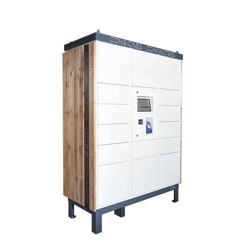 Armadietto di deposito in legno - Onlywood - in alluminio / in lamiera / a combinazione
