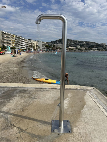 Doccia da esterno per piscina - Onlywood - lavapiedi / classica / multifunzione