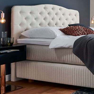 Testiera per letto matrimoniale - WESTMINISTER - Kamjo Bedding OÜ - contemporanea / in tessuto / imbottita