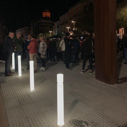 Lampioncino contemporaneo - BARCELONA 100 - FCI URBAN - in poliuretano / LED / IP68